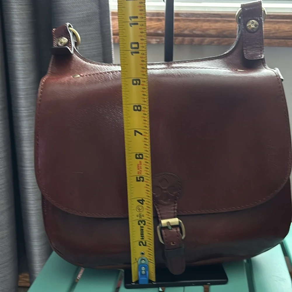 Patricia Nash Vintage Veg Tan Collection London Saddle Bag British Tan - Picture 11 of 13